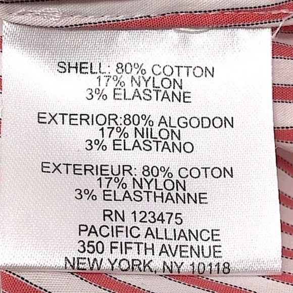 Tahari ASL Red White Striped Sleeveless Blouse S NWT Bow Neck Button Front Top - Picture 8 of 9